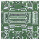 Funny Geeky Nerd Computer Circuit Board Muster Stoff (Nahaufnahme)