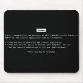 Funny Geeky Windows Fehler Mousepad (Vorne)