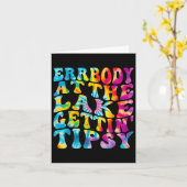 Funny Gefärbte Krawatte Errbody am Lake Gettin Tip Karte (Gelbe Blume)