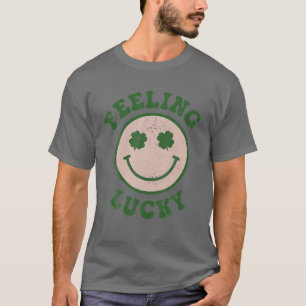 Funny Gefühl Lucky Smile Face Meme T-Shirt