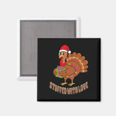 Funny gefüllt mit Liebe Weihnachten Türkei Lichter Magnet (Vorderseite/Rückseite)