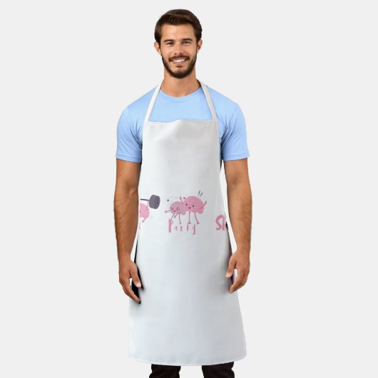 Funny Gehirn Schürze (Getragen)