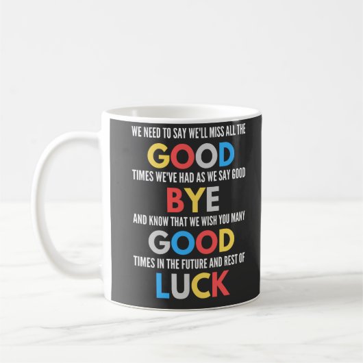 Funny geht weg Farewell Kaffeetasse (Links)