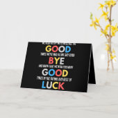 Funny geht weg Farewell Karte (Gelbe Blume)