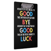 Funny geht weg Farewell Klemmbrett (Rechts)