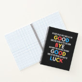 Funny geht weg Farewell Notizblock (Innenseite)