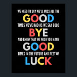 Funny geht weg Farewell Poster<br><div class="desc">Funny geht weg Farewell</div>