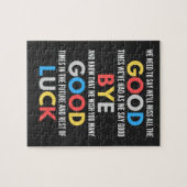 Funny geht weg Farewell Puzzle (Horizontal)