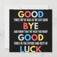 Funny geht weg Farewell
