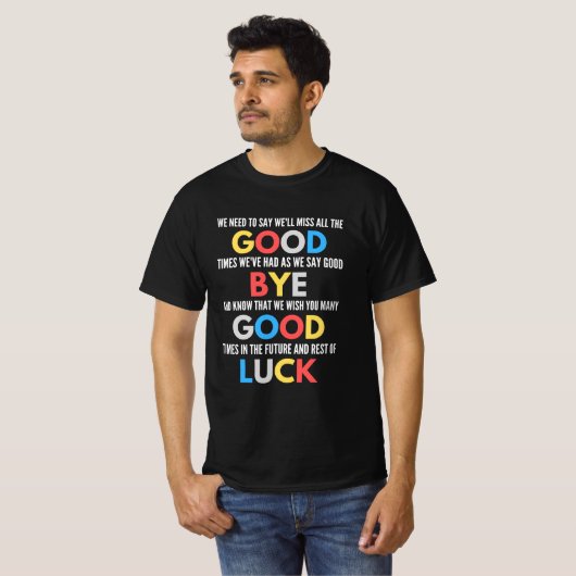 Funny geht weg Farewell T-Shirt (Vorne ganz)