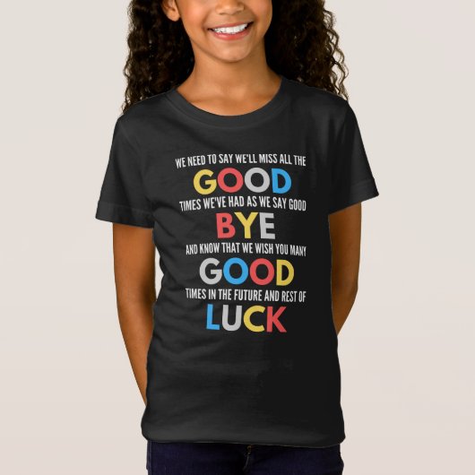 Funny geht weg Farewell T-Shirt (Vorderseite)
