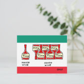 Funny geht zu einem Condo-Cartoon-Adressenwechsel Postkarte (Stehend Vorderseite)