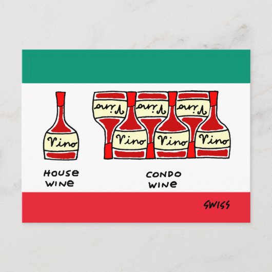 Funny geht zu einem Condo-Cartoon-Adressenwechsel Postkarte (Vorderseite)