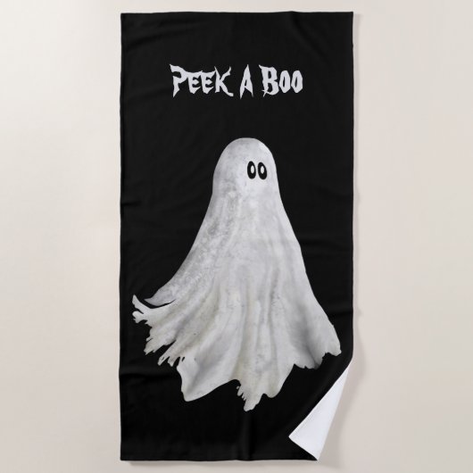 Funny Geist Halloween vergangene Zeichnend Strandh Strandtuch (Vorderseite)