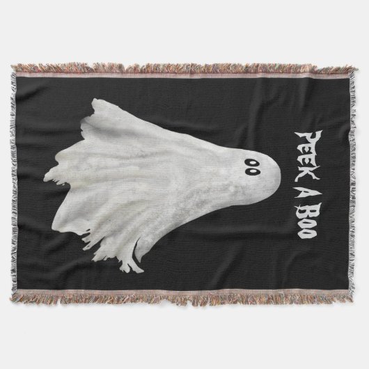 Funny Geist Halloween vergangene Zeichnend Throw B Decke (Vorderseite)