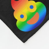 Funny Gekackt Emoji Rainbow Color Smile Face Spaß Fleecedecke (Ecke)