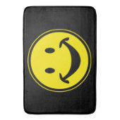 Funny gelb + dein Backg. Ideen Badematte (Vorderseite Vertikal)