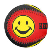 Funny gelb + dein Backg. Ideen Baseball (Vorderseite Links)