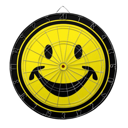 Funny gelb + dein Backg. Ideen Dartscheibe (vorne)
