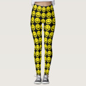 Funny gelb + dein Backg. Ideen Leggings (Vorderseite)