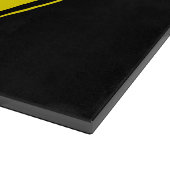 Funny gelb + dein Backg. Ideen Schneidebrett (Ecke)