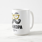 Funny gelb Klassen und Schnurrbart Custom Opa Kaffeetasse (VorderseiteRechts)
