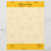 Funny Gelb Schweizer Käsetextur Schreibpapier (Vorderseite)