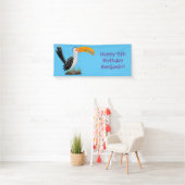 Funny Gelb Tannenvogel Safari Cartoon Banner (Insitu)