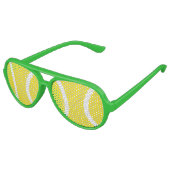 Funny Gelb Tennis Ball Party Schatten Sonnenbrille (Schrägansicht)