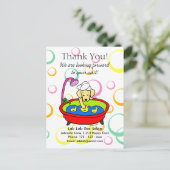 Funny Gelbe Labrador Cartoon Pet Salon Postkarte (Stehend Vorderseite)