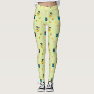 Funny Gelehrte, panikierte Emojis Leggings