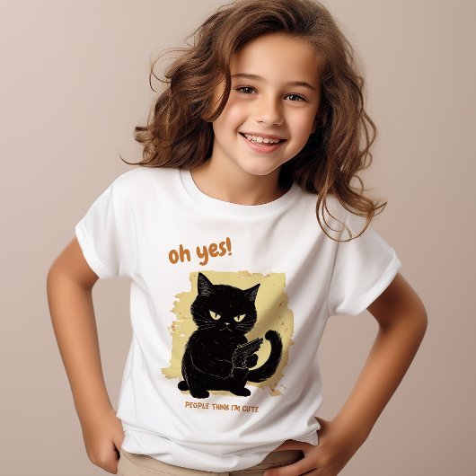 Funny Gemein Cat | Spaß T-Shirt
