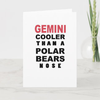 Funny Gemini Birthday Card Karte