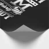 Funny Gemini Gym Workout Design Geschenkpapier (Ecke)