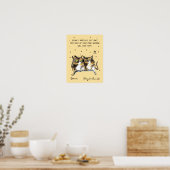 Funny Gemini Poster Zodiac Cat Star Schild Plakat (Küche)