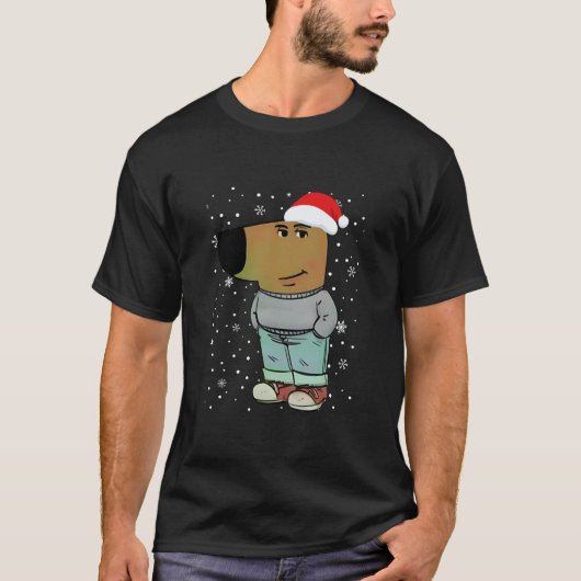 Funny Gen Alpha Chill Typ Weihnachts Meme Dog Cryp T-Shirt (Vorderseite)