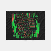 Funny Gen Alpha Gen Z Slang Funny Christmas Sweate Fleecedecke (Vorderseite (Horizontal))