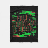 Funny Gen Alpha Gen Z Slang Funny Christmas Sweate Fleecedecke (Vorderseite)