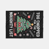 Funny Gen Alpha Gen Z Slang Funny Christmas Sweate Fleecedecke (Vorderseite (Horizontal))