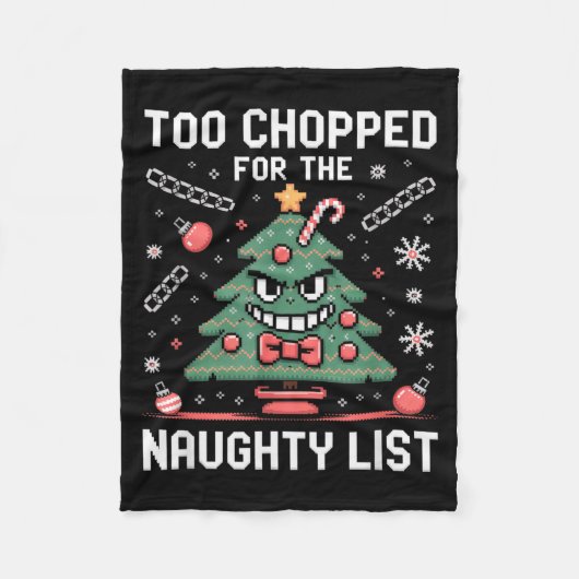 Funny Gen Alpha Gen Z Slang Funny Christmas Sweate Fleecedecke (Vorderseite)