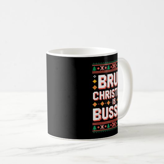 Funny Gen Alpha Gen Z Slang Funny Christmas Sweate Kaffeetasse (VorderseiteRechts)