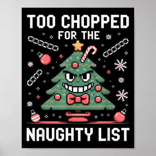 Funny Gen Alpha Gen Z Slang Funny Christmas Sweate Poster (Vorne)