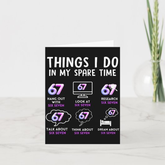 Funny Gen Alpha Lover Trend Fan Modern Youth Humor Karte (Vorderseite)