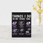 Funny Gen Alpha Lover Trend Fan Modern Youth Humor Karte (Gelbe Blume)