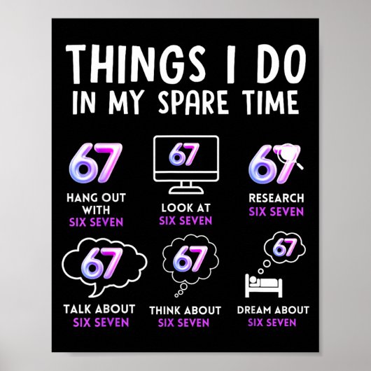 Funny Gen Alpha Lover Trend Fan Modern Youth Humor Poster (Vorne)