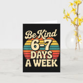 Funny Gen Alpha Meme Slang 67 Six Seven Karte (Gelbe Blume)