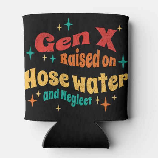 Funny Gen X auf Hoch Wasser und Vernachlässigung g Dosenkühler (Rückseite)