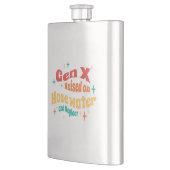 Funny Gen X auf Hoch Wasser und Vernachlässigung g Flachmann (Links)