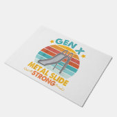 Funny Gen X Generation Sarcasm Gen X Metal Slide A Fußmatte (Schrägansicht)