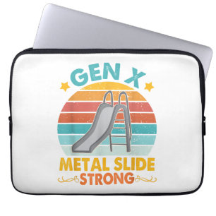Funny Gen X Generation Sarcasm Gen X Metal Slide A Laptopschutzhülle